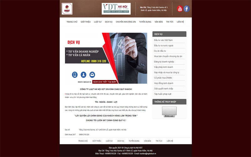 Thiết kế website cho công ty luật và những tính năng cần có